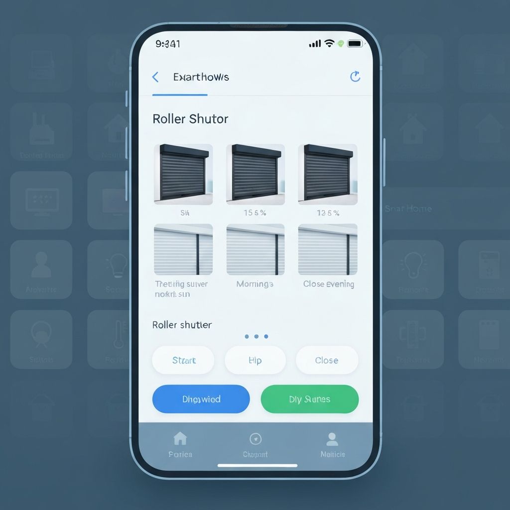 Application smartphone pour piloter les volets électriques