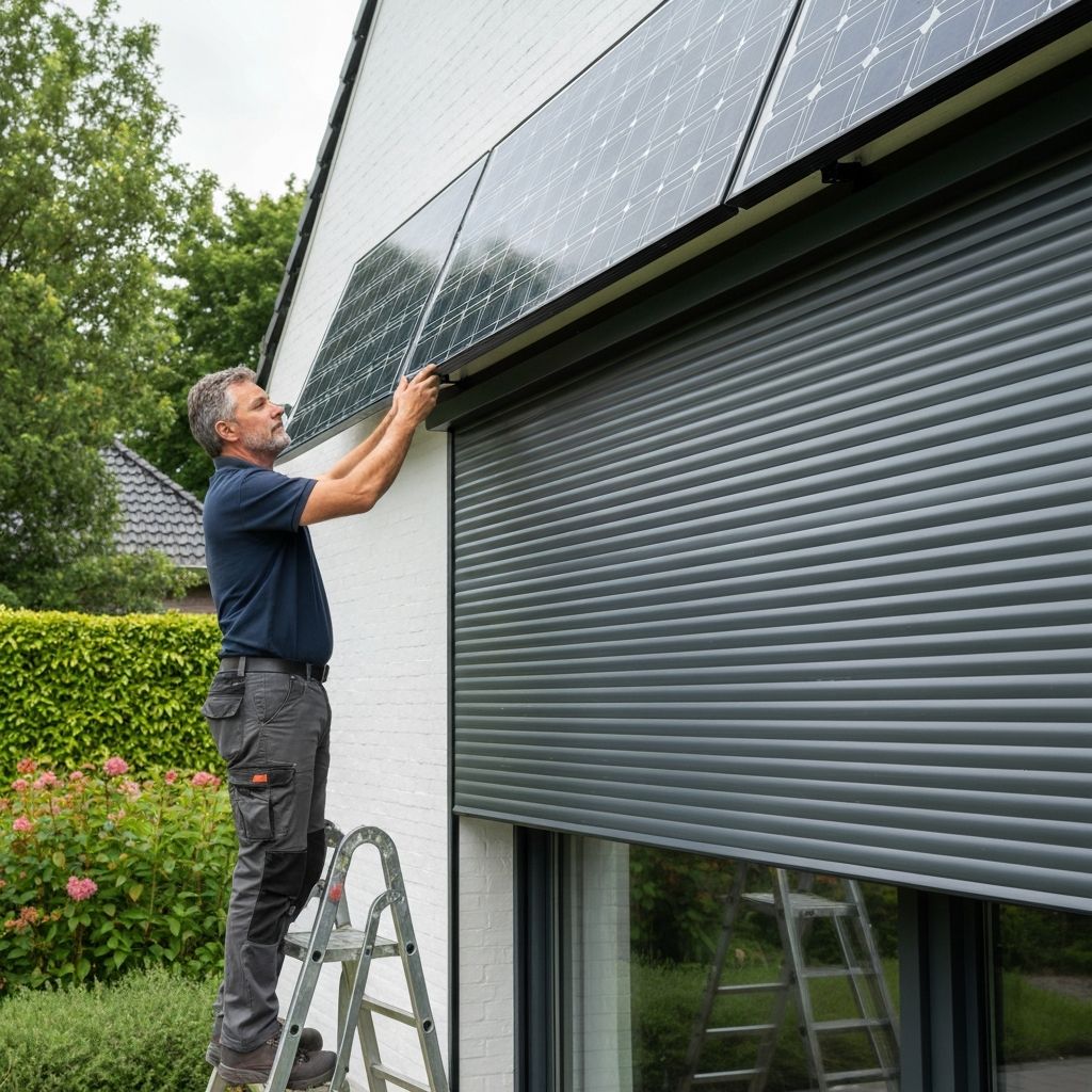 Installation de volet solaire sur une maison à Lyon