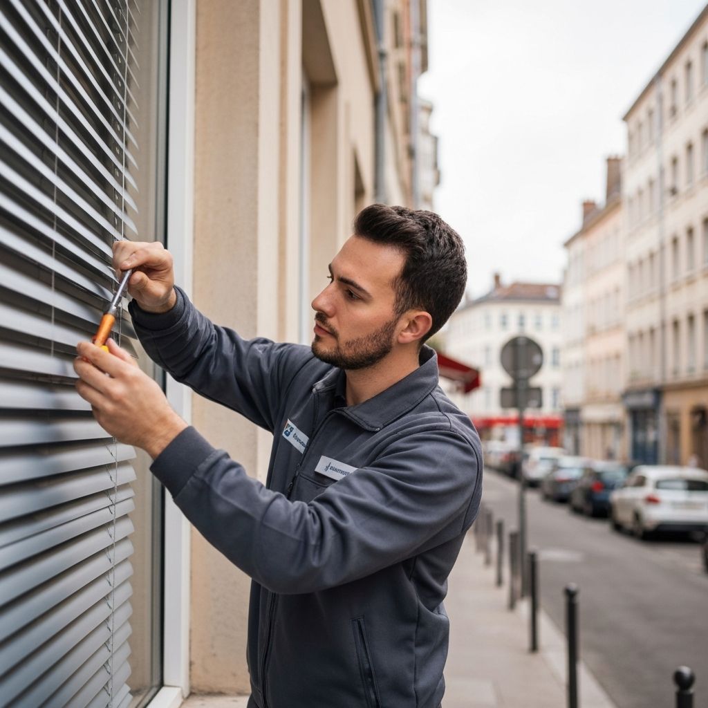 Technicien dépannage volet roulant quartiers Lyon 1er Terreaux Pentes